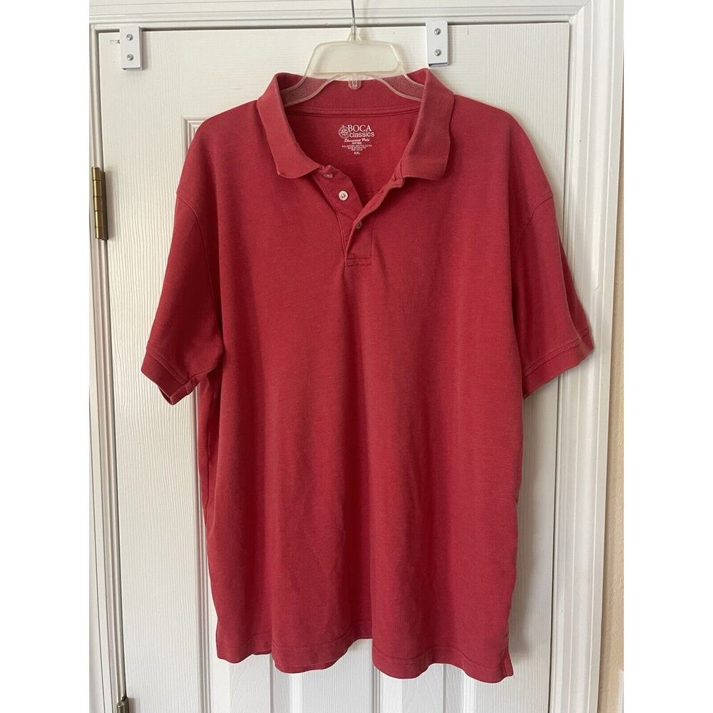 Boca Classics Men’s Red Polo Shirt Size 2xL